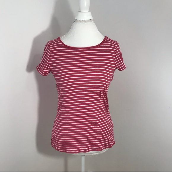 Ralph Lauren Pink Stripe Tee - Picture 1 of 9